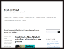 Tablet Screenshot of celebrityuncut.com